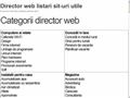 Detalii : Director web listari site-uri utile