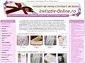 Detalii : Invitatie-online.ro: invitatii pentru nunta, invitatii online, invitatie online, comenzi invitatii pentru nunta, invitatii de nunta, nunta, mireasa, mire, nunti, felicitare online, felicitari, comenzi, personalizate, sarbatori, sarbatoare, catalog invitat